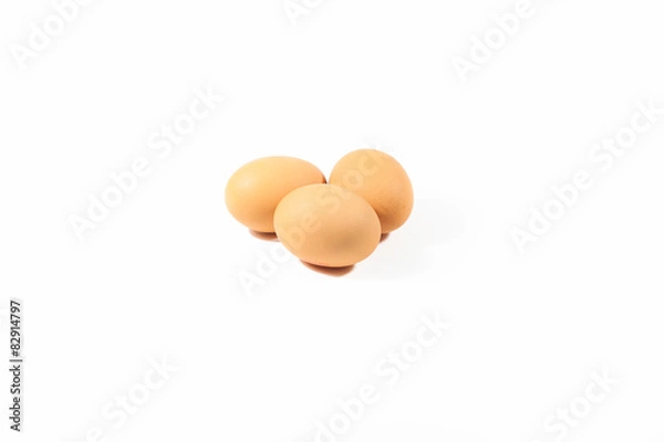 Fototapeta egg on white background