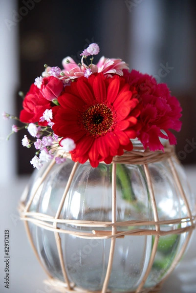 Fototapeta ガーベラのブーケ