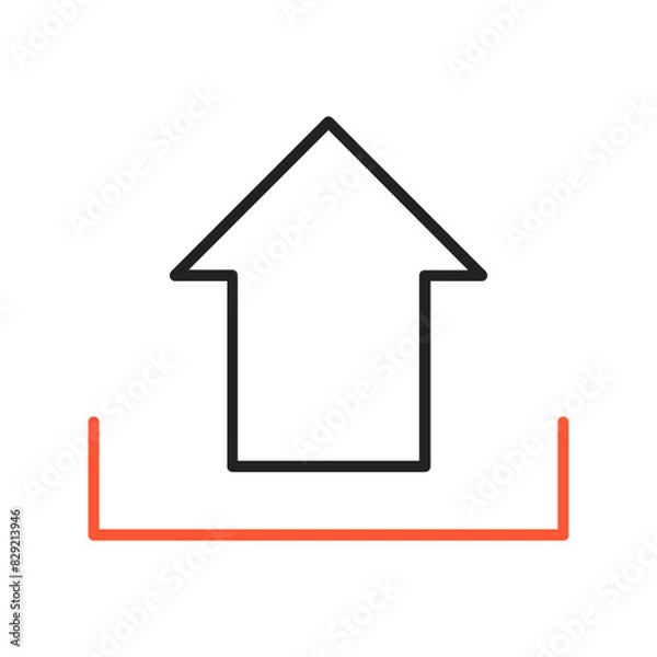 Fototapeta Upload Vector Icon Design
