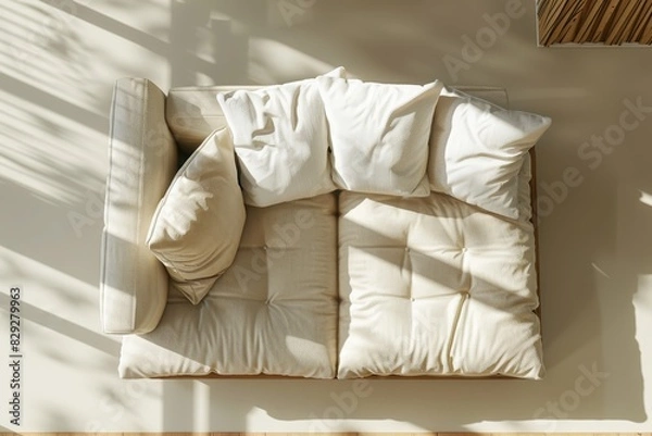 Obraz Sofa from above with pillows