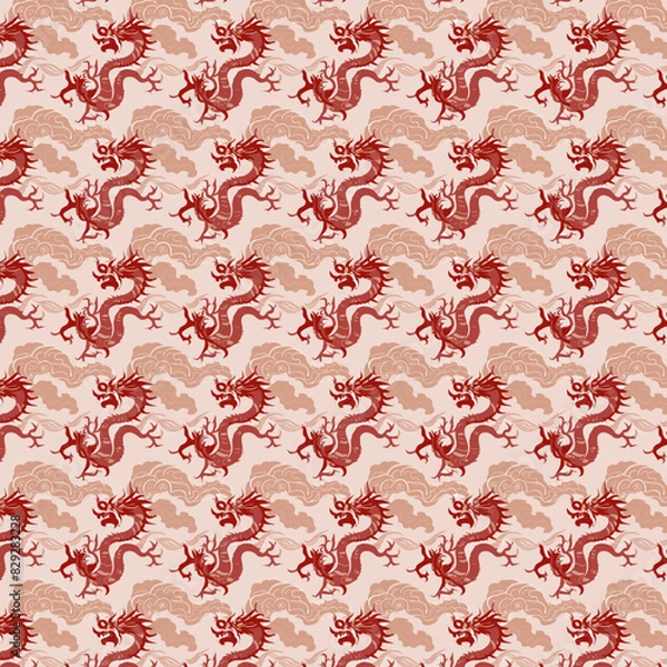 Obraz wave dragon pattern 2