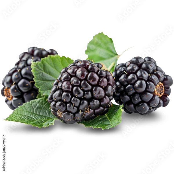 Obraz Blackberry Isolated on A Transparent Background.