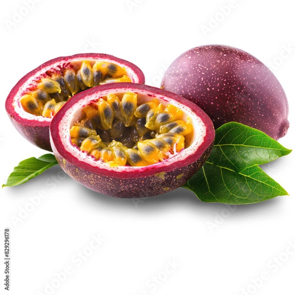Obraz Passion fruit Isolated on A Transparent Background.