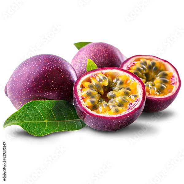 Obraz Passion fruit Isolated on A Transparent Background.