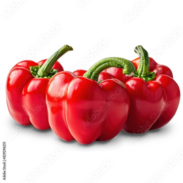 Obraz bell pepper Isolated on A Transparent Background.