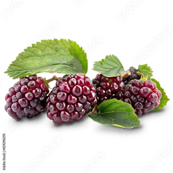 Obraz Blackberry Isolated on A Transparent Background.