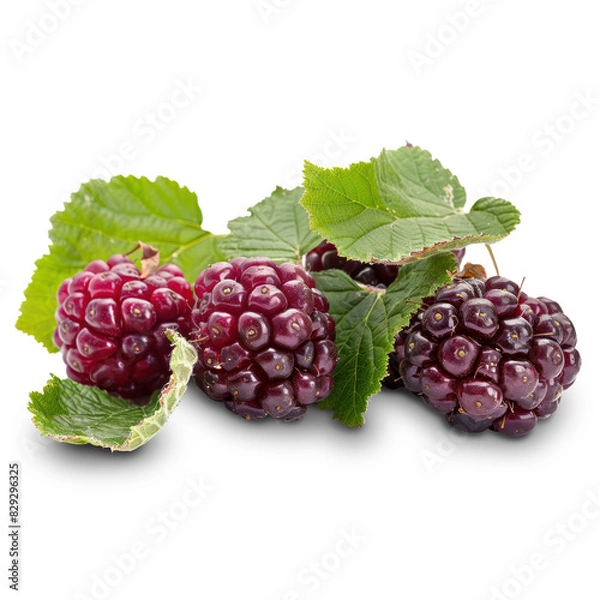 Obraz Blackberry Isolated on A Transparent Background.