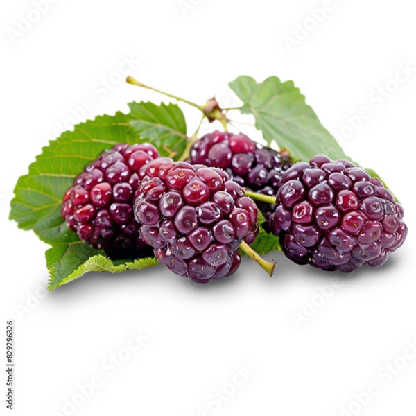 Obraz Blackberry Isolated on A Transparent Background.