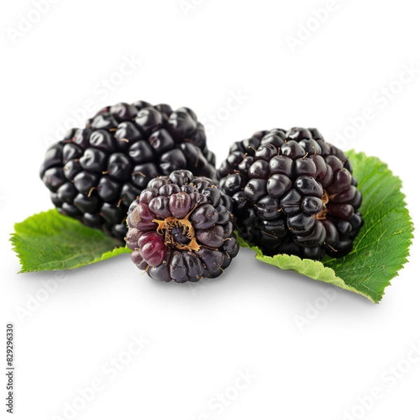 Obraz Blackberry Isolated on A Transparent Background.