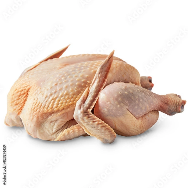 Obraz Raw Chicken Isolated on A Transparent Background.