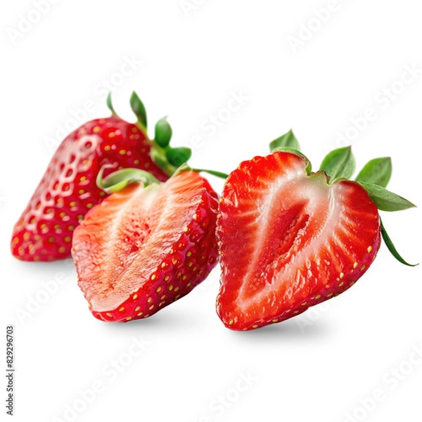 Obraz Strawberry Isolated on A Transparent Background.