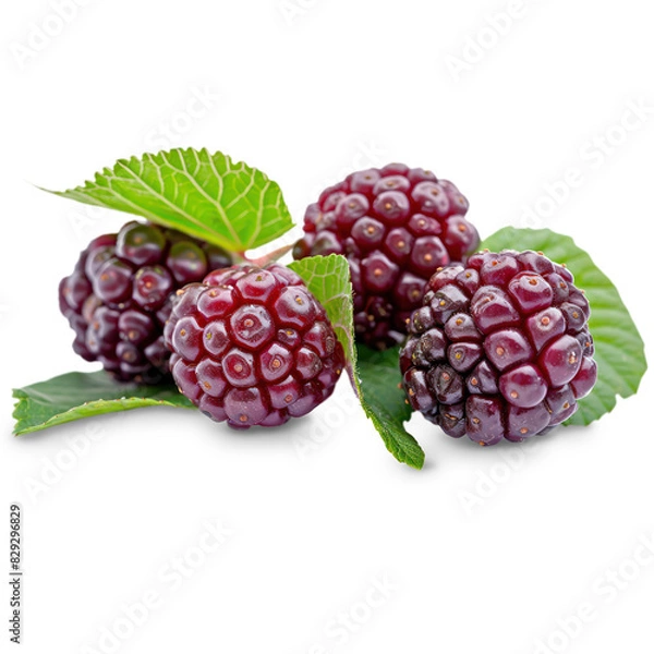 Obraz Blackberry Isolated on A Transparent Background.