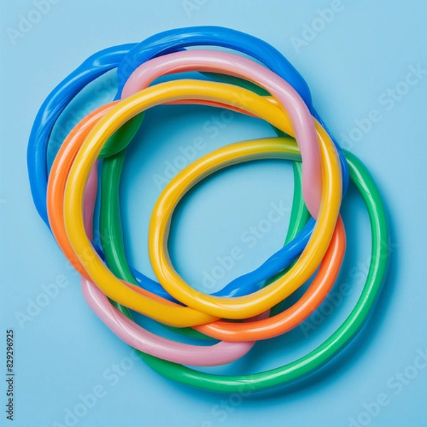 Fototapeta Resistance Loop Made of Durable Latex with a Bright Design