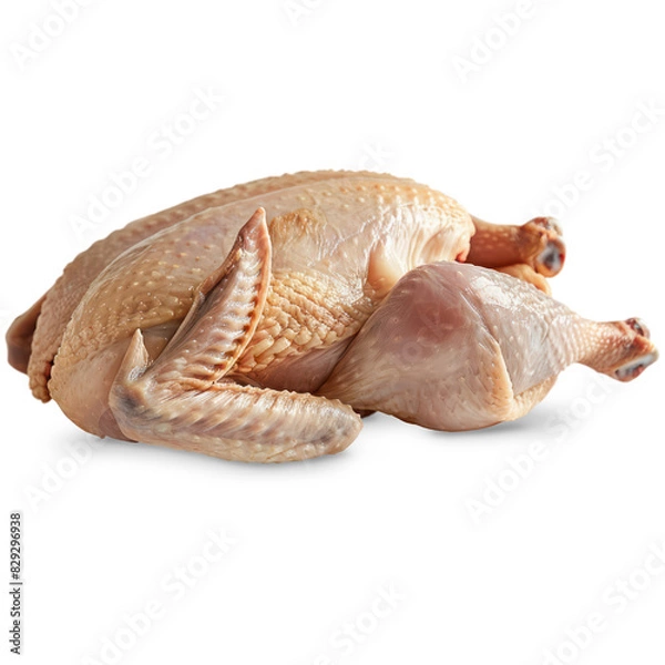 Obraz Raw Chicken Isolated on A Transparent Background.