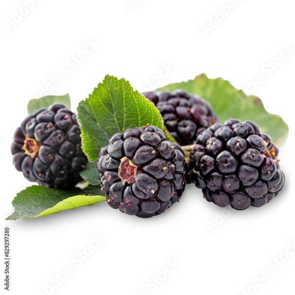 Obraz Blackberry Isolated on A Transparent Background.