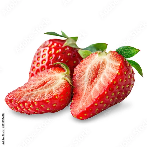Obraz Strawberry Isolated on A Transparent Background.