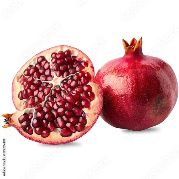 Obraz Pomegranate Isolated on A Transparent Background.