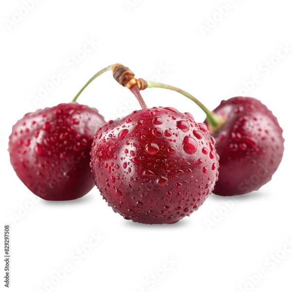 Obraz Cherry Isolated on A Transparent Background.