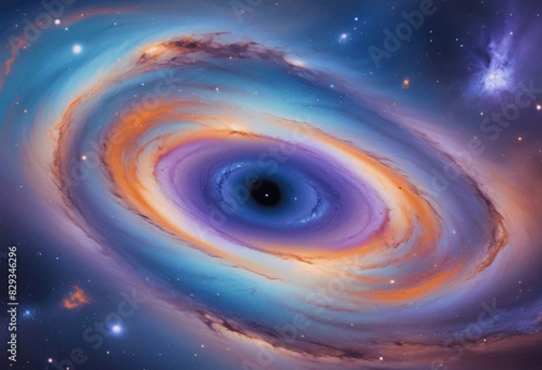 Obraz Cosmic Energy in Cosmic galaxy, Energy flowing in the cosmos like Neurons firing, Cosmology Space Close shot Showing Cosmic Web of Universe showing flowing Energy, Generative AI	