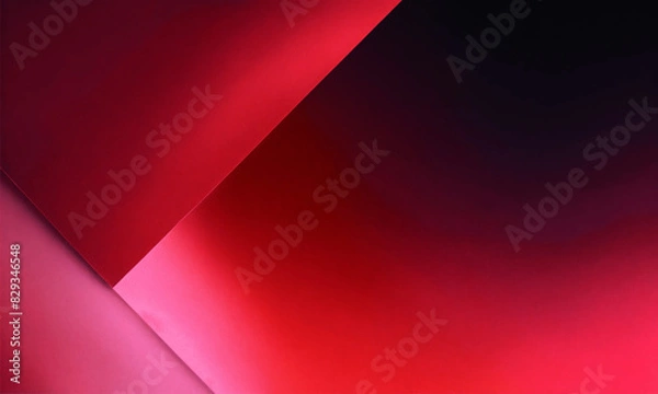 Obraz Abstract Red Gradient backdrop background, , Generative AI