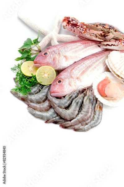 Fototapeta Fresh seafood