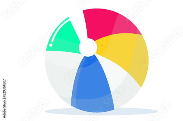 Obraz ビーチボール。ベクターイラスト