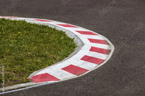 Obraz Enge Kurven einer Rennstrecke