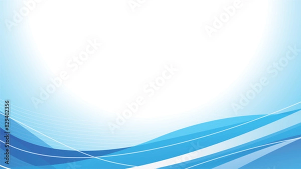 Fototapeta Abstract blue light and  gradient background