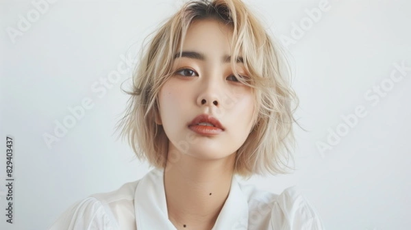 Obraz 金髪の若い女性のポートレート