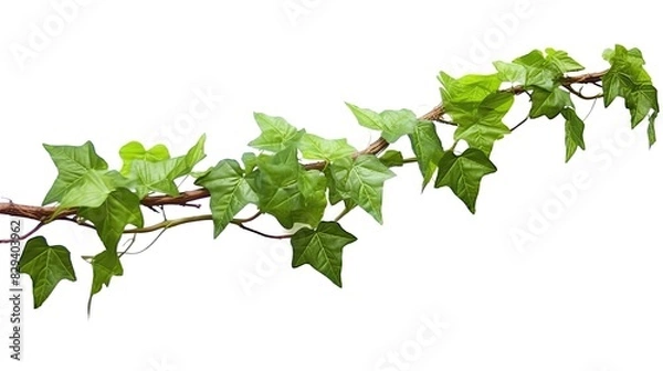Fototapeta Climbing plants creepers isolated on white background.