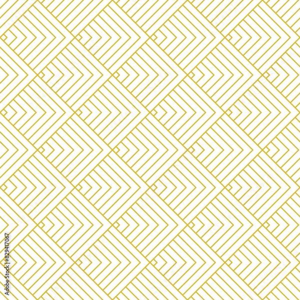 Fototapeta Abstract geometric ornamental shape seamless pattern background