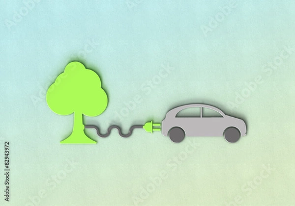 Obraz ÖKO ENERGIE AUTO BAUM