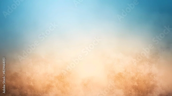 Fototapeta blue beige brown light gradient bright light background. Generative AI.