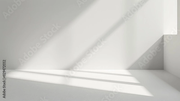 Fototapeta A clean, seamless white background with a light shadow effect around the edges, giving a subtle sense of depth