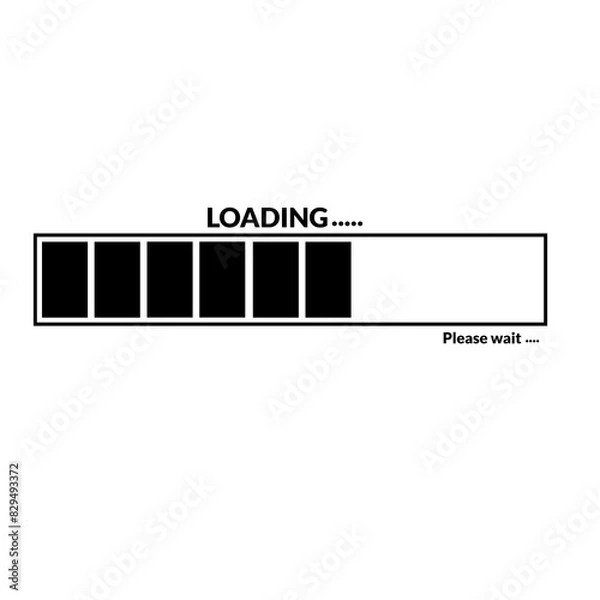 Fototapeta Loading bar icons Loading Doenload Icon Overlay