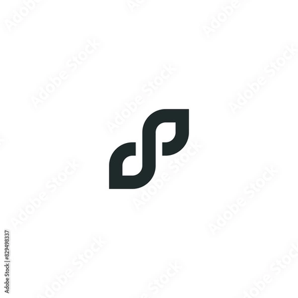 Obraz PD DP letter logo design vector template