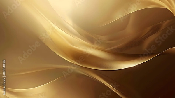 Fototapeta gold brown beige gradient background. Generative AI.