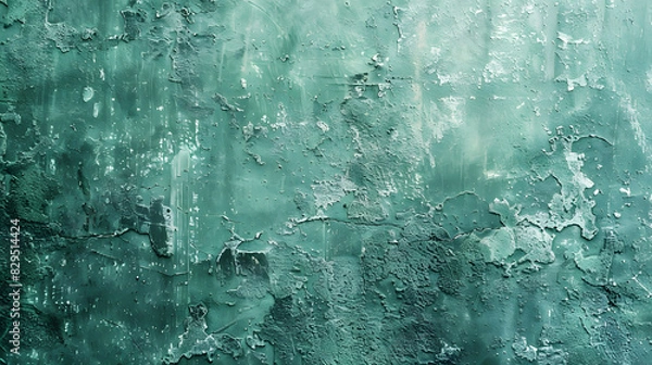 Fototapeta Green concrete textured background. Generative AI.