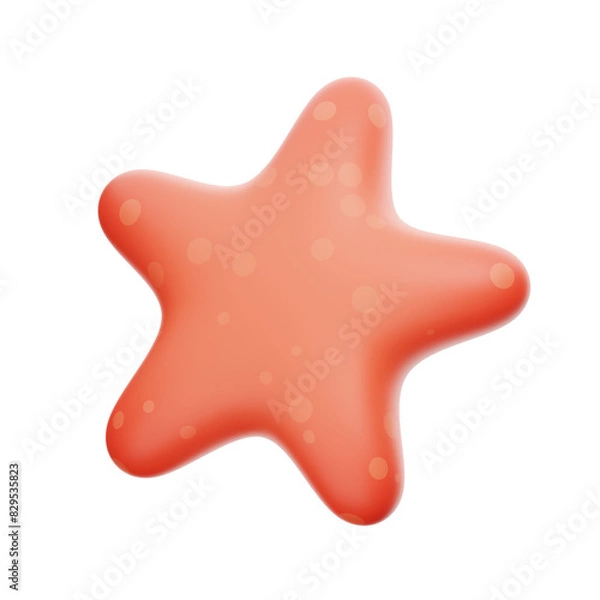 Obraz starfish 3D illustration. star. ocean