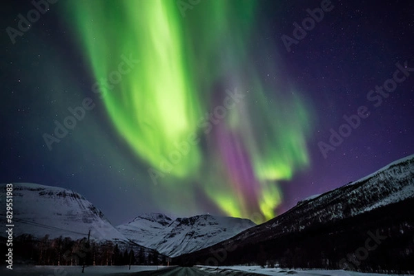 Obraz Tromsø, aurora boreale