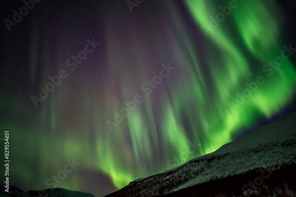 Fototapeta Tromsø, aurora boreale