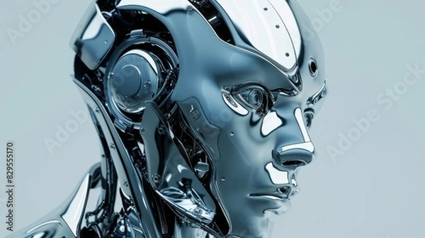 Fototapeta The future is here. Introducing the new AI-powered robot that will change the way you live.