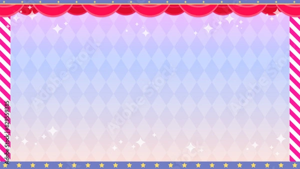 Fototapeta サーカス風なアーガイルの背景素材