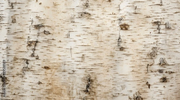 Obraz Natural Birch Bark Texture Detailed Closeup Rustic Background Organic Material Surface Pattern Design Element
