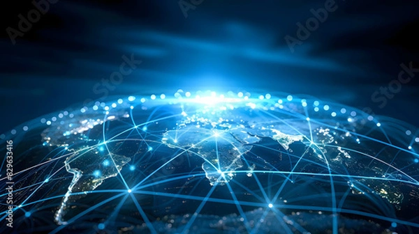 Fototapeta World wide web concept, network