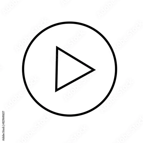 Fototapeta Vector Play Button Icon Design