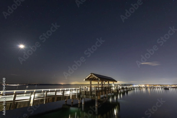 Obraz pier at night
