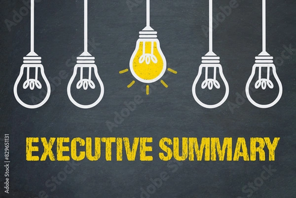 Fototapeta Executive Summary	