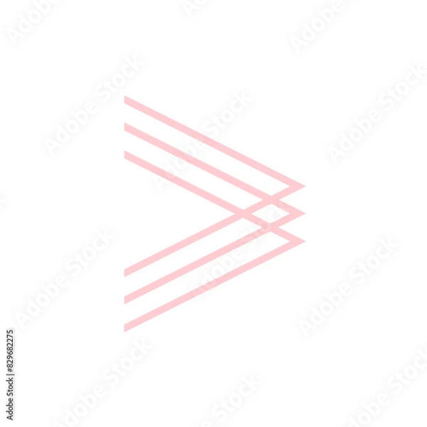 Obraz red and white arrow