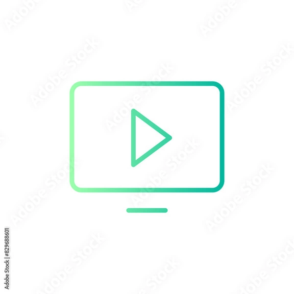 Fototapeta vidio gradient icon